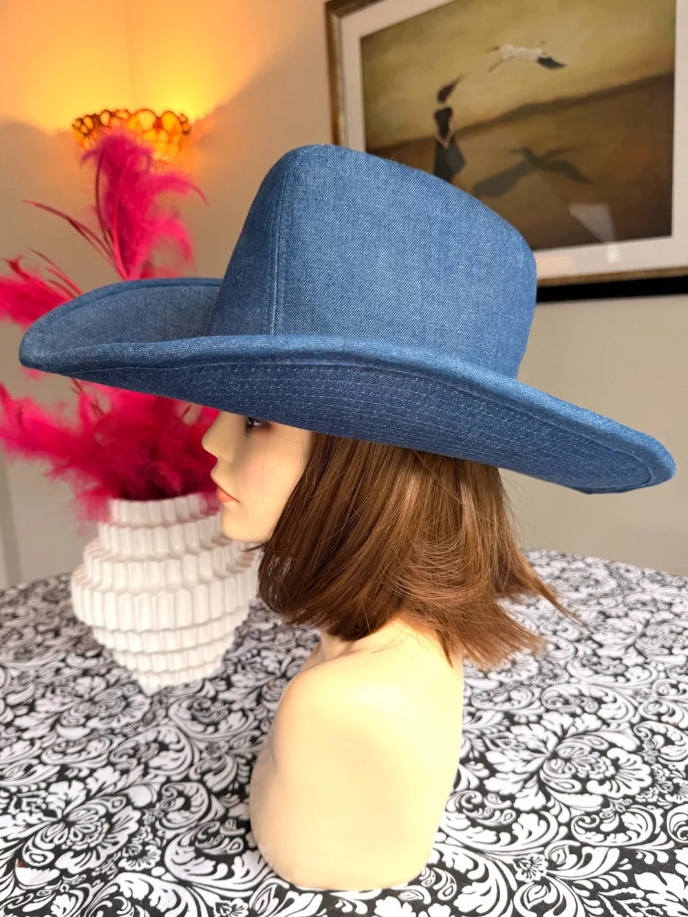 Canyon Trails Blue Denim Cowboy Cowgirl Western Hat